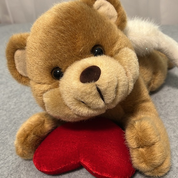 The Petting Zoo 1994 Angel Bear Plush Stuffed Animal 13” Wings I Love You - Picture 6 of 8